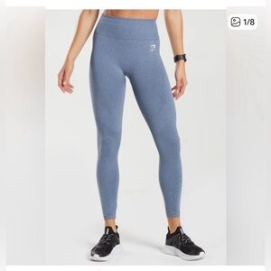 Gymshark Vital Seamless Leggings - Blue Marl new with tags size small